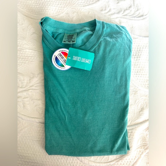 NWT Comfort Colors XL Seafoam Green Tee - Picture 2 of 3
